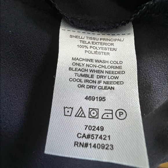 Loft Black Wrap Tie Blouse - Picture 5 of 7